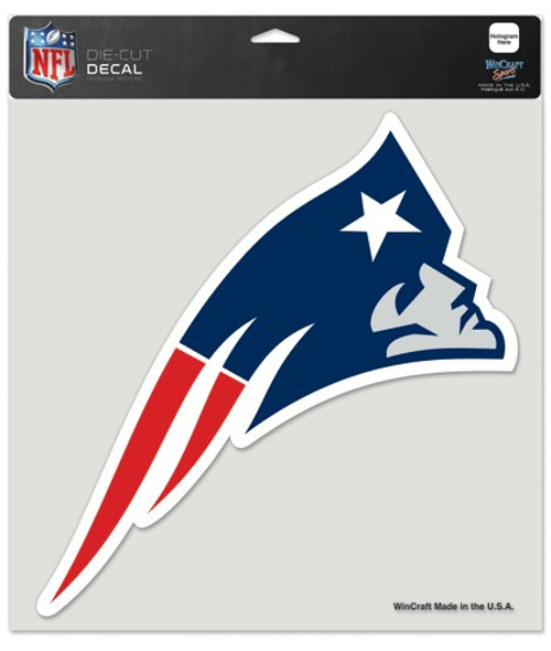 New England Patriots Decal 12x12 Die Cut Color