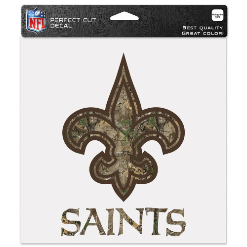 New Orleans Saints Decal 8x8 Perfect Cut Camo
