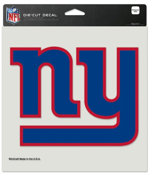 New York Giants Decal 12x12 Die Cut Color