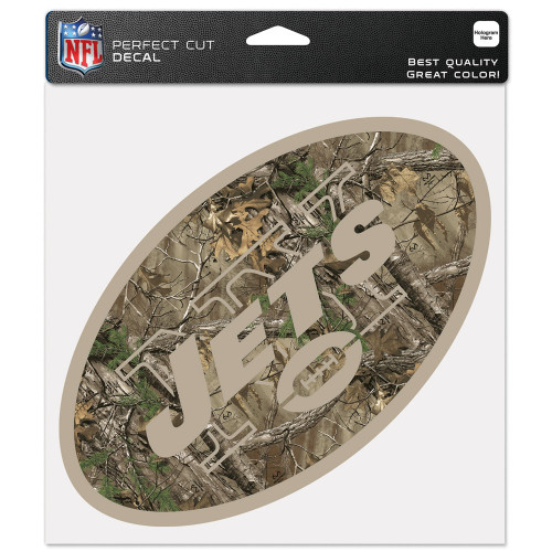 New York Jets Decal 8x8 Perfect Cut Camo