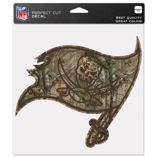 Tampa Bay Buccaneers Decal 8x8 Perfect Cut Camo