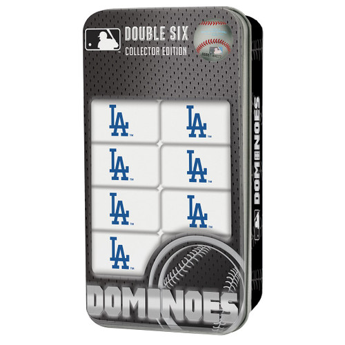 Los Angeles Dodgers Double-Six Dominoes Set