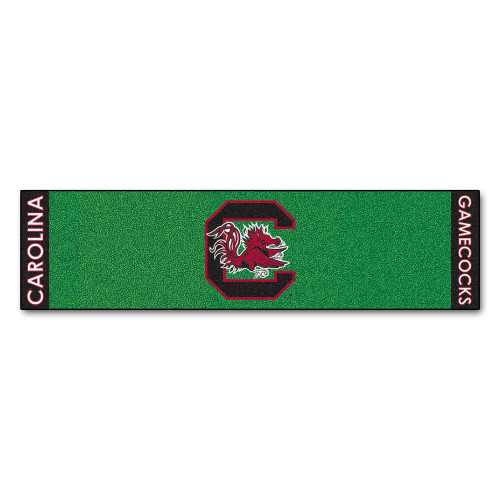 University of South Carolina - South Carolina Gamecocks Putting Green Mat Gamecock G Primary Logo Green