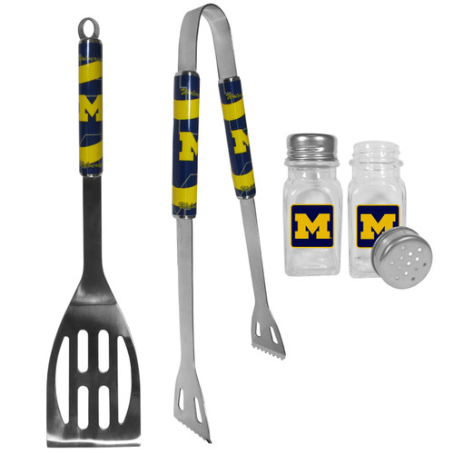 Michigan Wolverines 2pc BBQ Set with Salt & Pepper Shakers