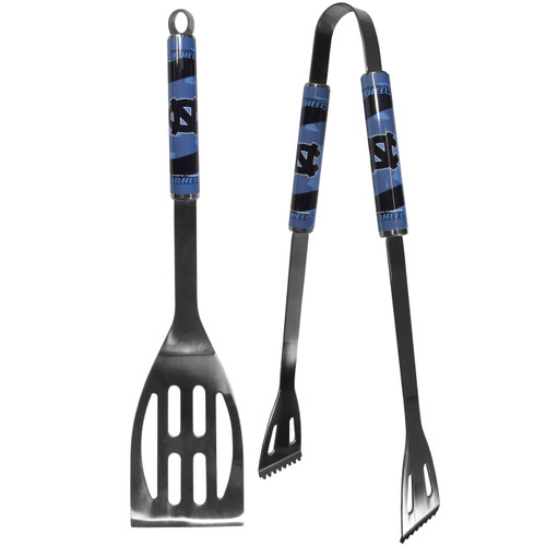 N. Carolina Tar Heels 2 pc Steel BBQ Tool Set