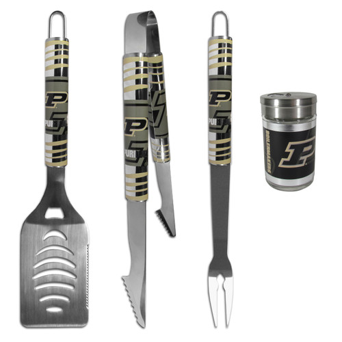 Purdue Boilermakers 3 pc Tailgater BBQ Set and Season Shaker