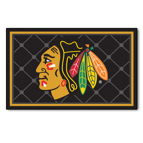 NHL - Chicago Blackhawks 4x6 Rug 44"x71"