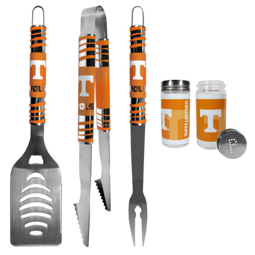Tennessee Volunteers 3 pc Tailgater BBQ Set and Salt and Pepper Shaker Set