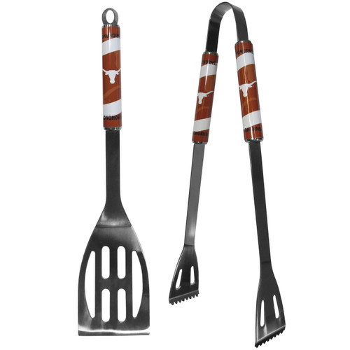 Texas Longhorns 2 pc Steel BBQ Tool Set