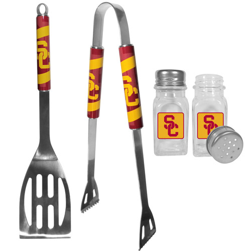 USC Trojans 2pc BBQ Set with Salt & Pepper Shakers