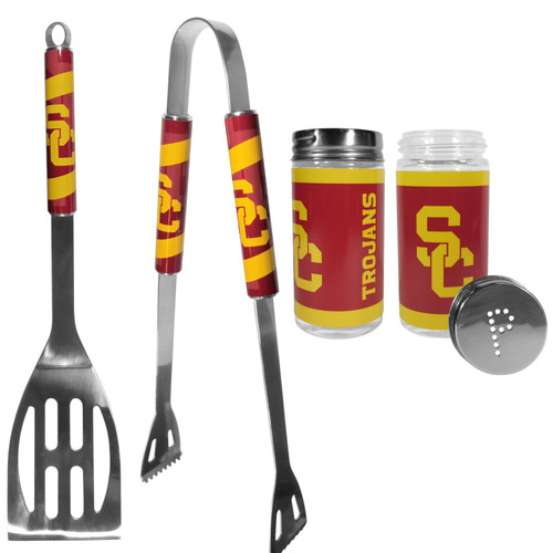 USC Trojans 2pc BBQ Set with Tailgate Salt & Pepper Shakers