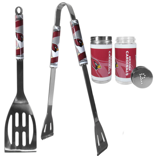 Arizona Cardinals 2pc BBQ Set with Tailgate Salt & Pepper Shakers