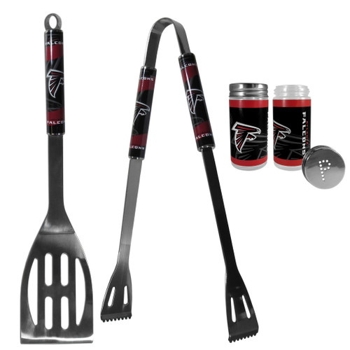 Atlanta Falcons 2pc BBQ Set with Tailgate Salt & Pepper Shakers