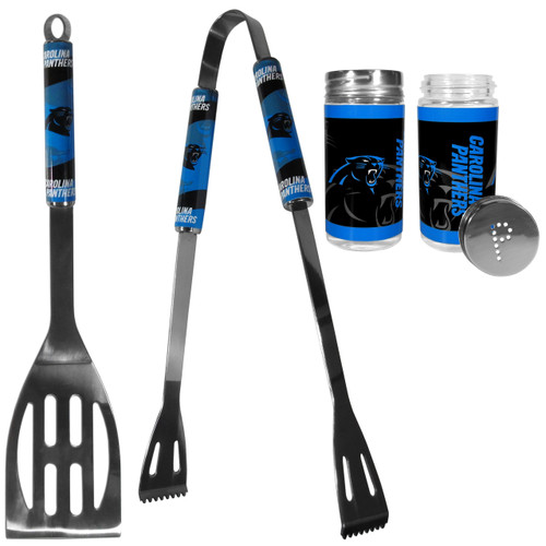 Carolina Panthers 2pc BBQ Set with Tailgate Salt & Pepper Shakers
