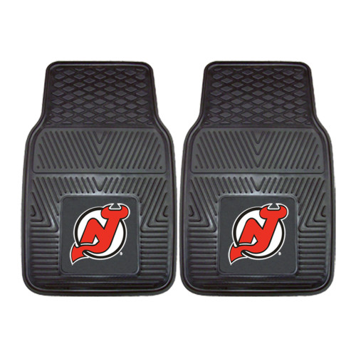 NHL - New Jersey Devils 2-pc Vinyl Car Mat Set 17"x27"