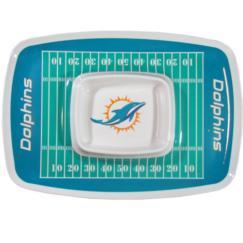 Miami Dolphins Chip and Dip Tray
