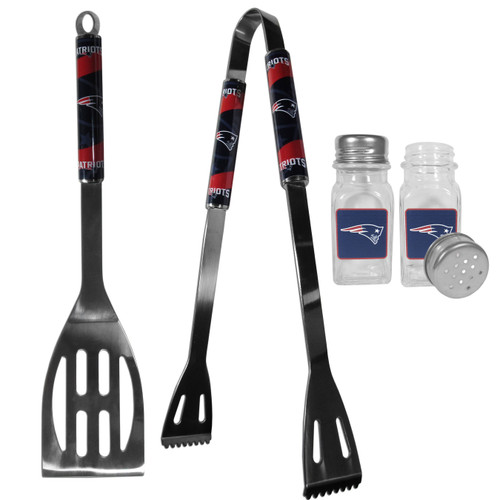 New England Patriots 2pc BBQ Set with Salt & Pepper Shakers
