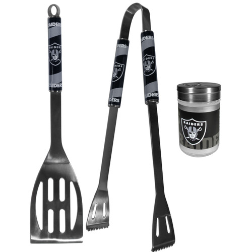 Las Vegas Raiders 2pc BBQ Set with Season Shaker