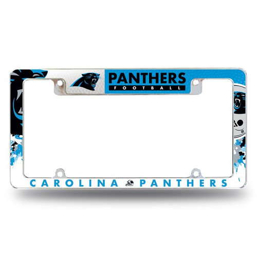 Carolina Panthers All Over Chrome Frame