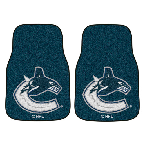 NHL - Vancouver Canucks 2-pc Carpet Car Mat Set 17"x27"