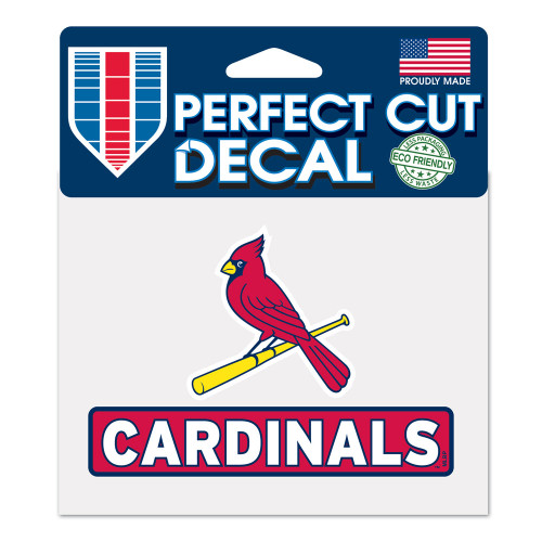 St. Louis Cardinals Decal 4.5x5.75 Perfect Cut Color
