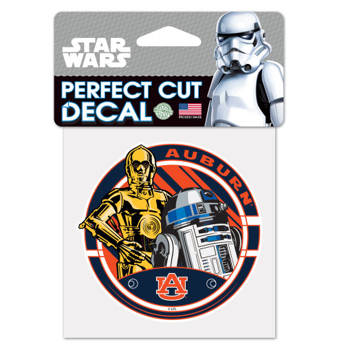 Auburn Tigers Decal 4x4 Perfect Cut Color Star Wars R2D2