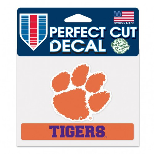 Clemson Tigers Decal 4.5x5.75 Perfect Cut Color
