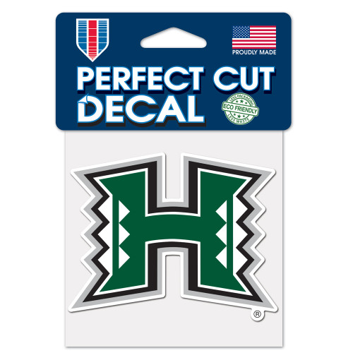 Hawaii Warriors Decal 4x4 Perfect Cut Color