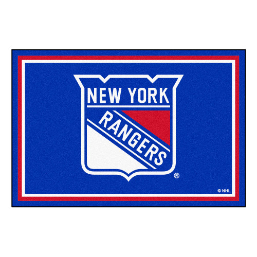 NHL - New York Rangers 5x8 Rug 59.5"x88"