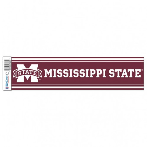 Mississippi State Bulldogs Decal 3x12 Bumper Strip Style