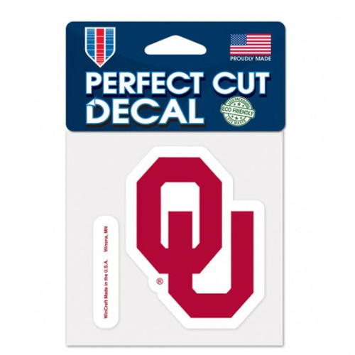 Oklahoma Sooners Decal 4x4 Perfect Cut Color