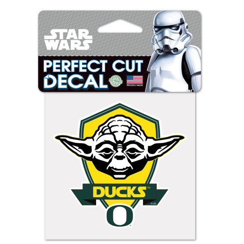 Oregon Ducks Decal 4x4 Perfect Cut Color Star Wars Yoda Design