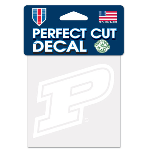 Purdue Boilermakers Decal 4x4 Perfect Cut White