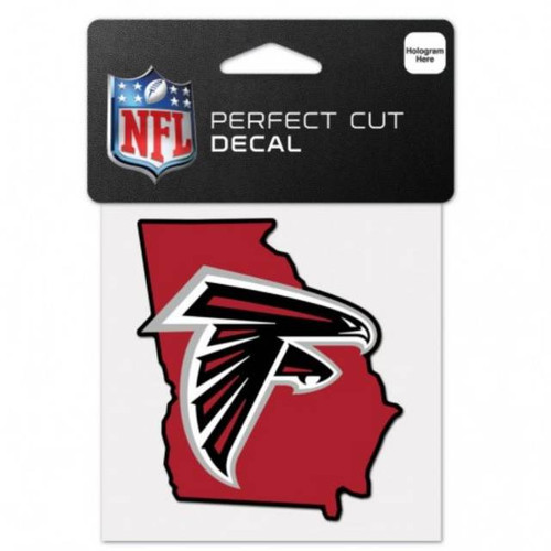 Atlanta Falcons Decal 4x4 Perfect Cut Color State Shape