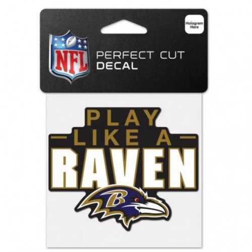 Baltimore Ravens Decal 4x4 Perfect Cut Color Slogan