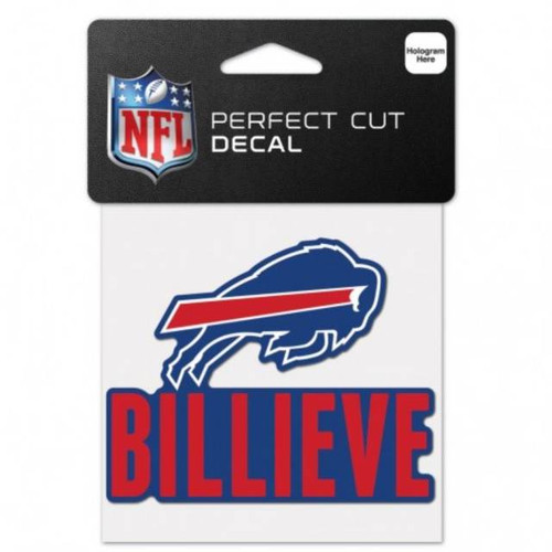 Buffalo Bills Decal 4x4 Perfect Cut Color Slogan