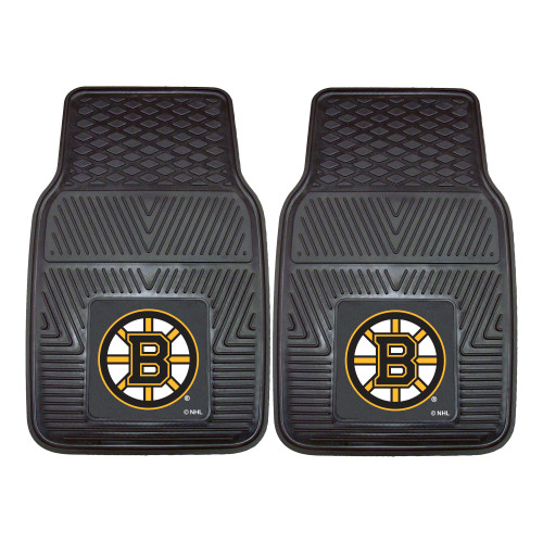 NHL - Boston Bruins 2-pc Vinyl Car Mat Set 17"x27"
