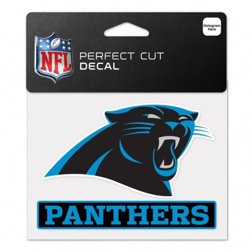 Carolina Panthers Decal 4.5x5.75 Perfect Cut Color