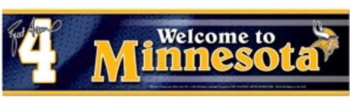 Minnesota Vikings Brett Favre Bumper Sticker