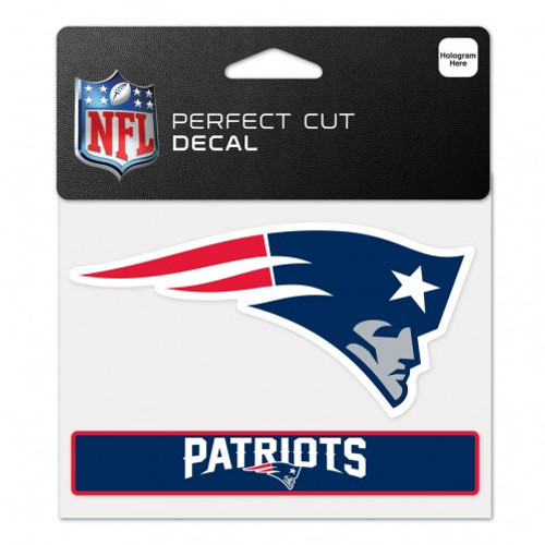 New England Patriots Decal 4.5x5.75 Perfect Cut Color