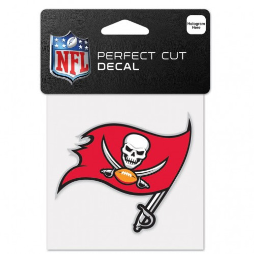 Tampa Bay Buccaneers Decal 4x4 Perfect Cut Color