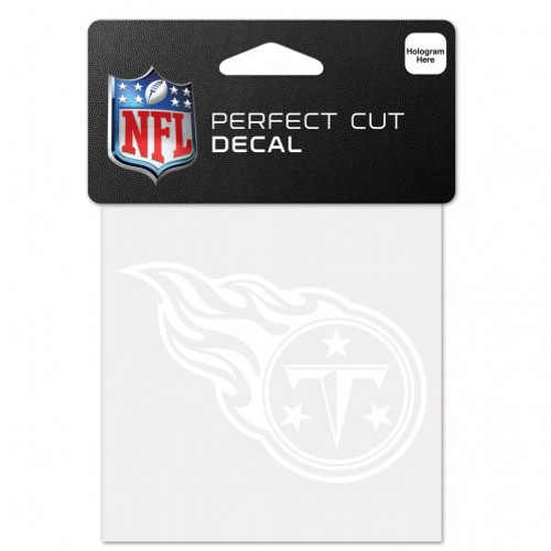 Tennessee Titans Decal 4x4 Perfect Cut White