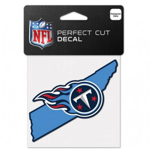 Tennessee Titans Decal 4x4 Perfect Cut Color State Shape