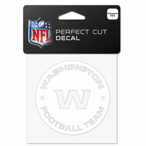 Washington Commanders Decal 4x4 Perfect Cut White