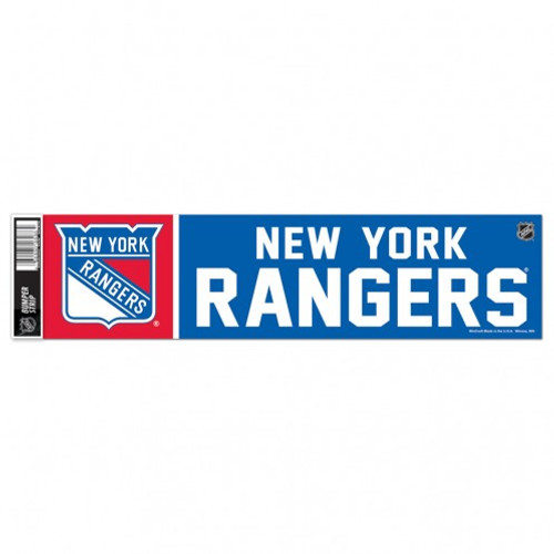 New York Rangers Decal 3x12 Bumper Strip Style