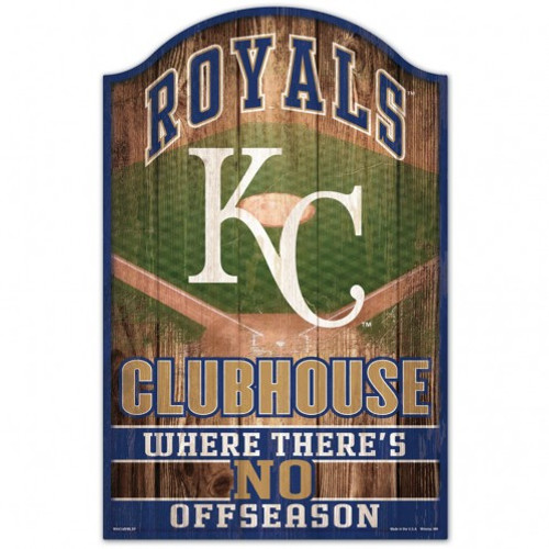 Kansas City Royals Sign 11x17 Wood Fan Cave Design
