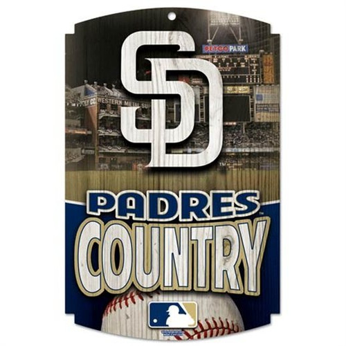 San Diego Padres Country 11"x17" Wood Sign