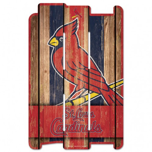 St. Louis Cardinals Sign 11x17 Wood Fence Style