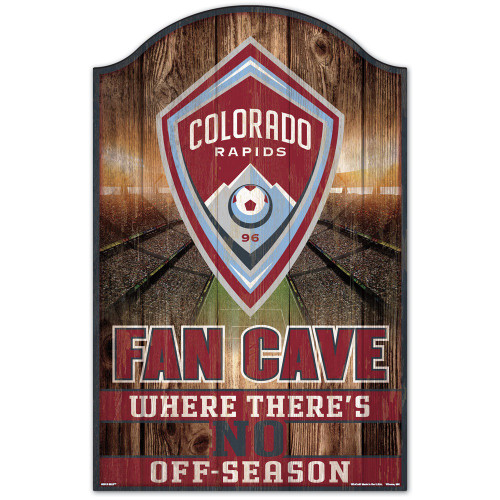 Colorado Rapids Sign 11x17 Wood Fan Cave Design