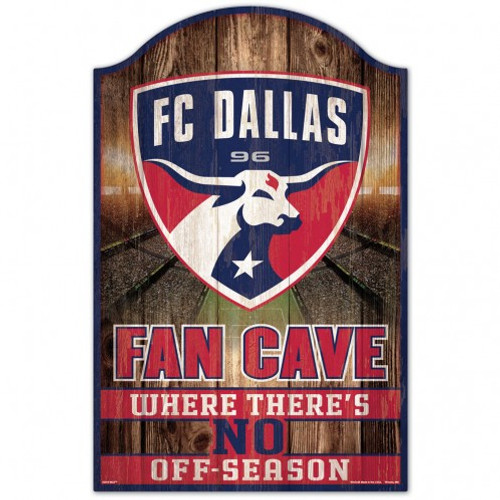 FC Dallas Sign 11x17 Wood Fan Cave Design